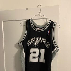 Mitchell and Ness Tim Duncan throwback jersey